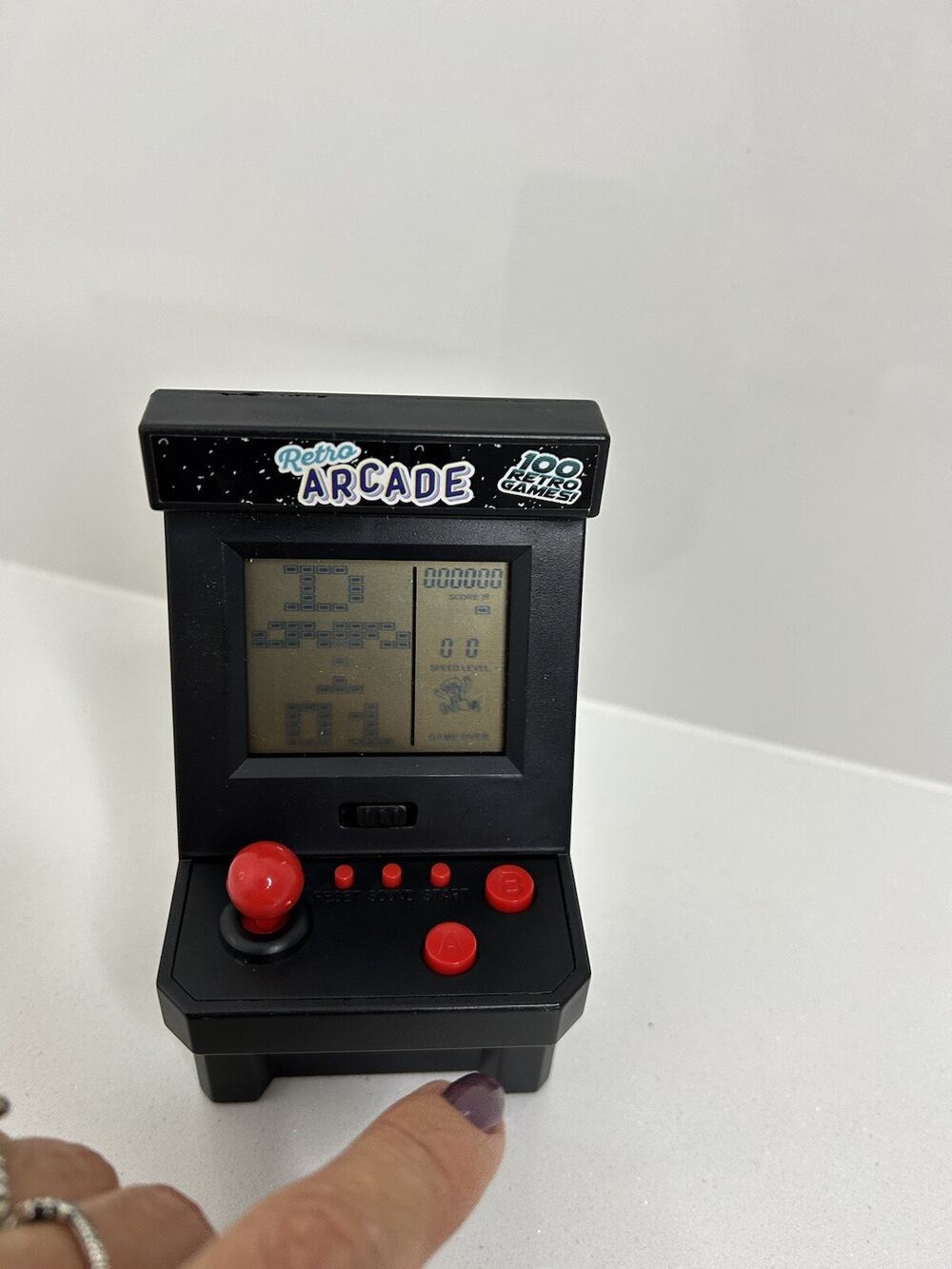 Retro Arcade 100 Exciting Games Mini Plastic Game Machine (Tested)